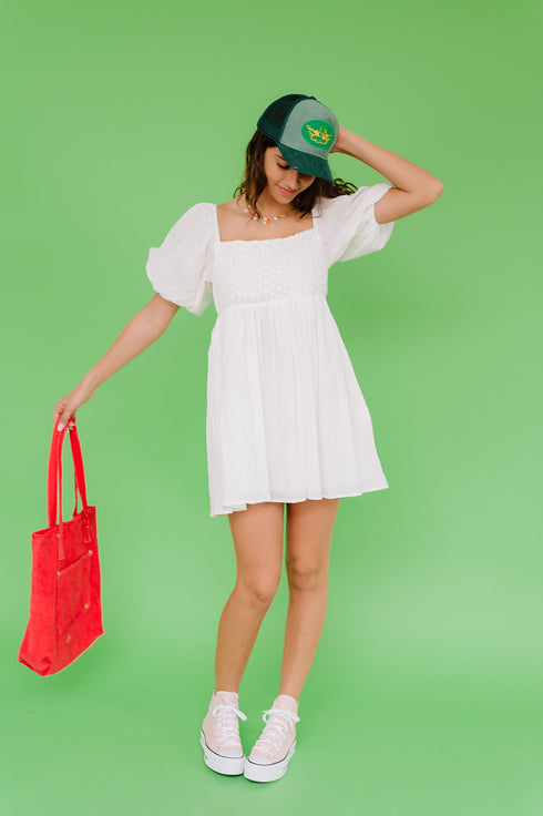 Summer Lovin' Dress// White