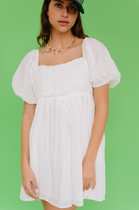 Summer Lovin' Dress// White