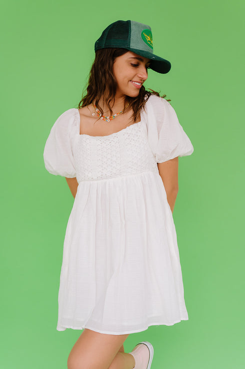 Summer Lovin' Dress// White