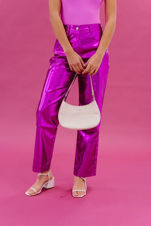 Party On Metallic Pant // Pink