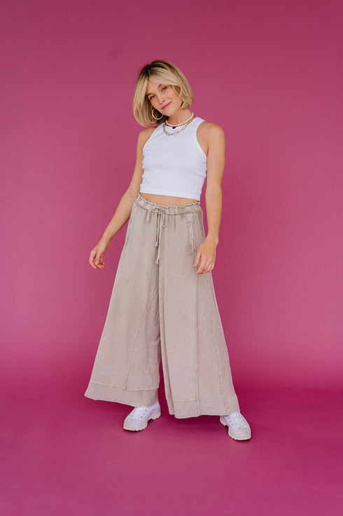 Loving Is Easy Lounge Pant// Stone *RESTOCKED*
