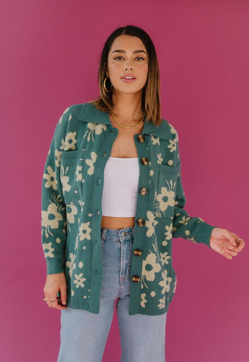 Twin Flame Floral Cardigan