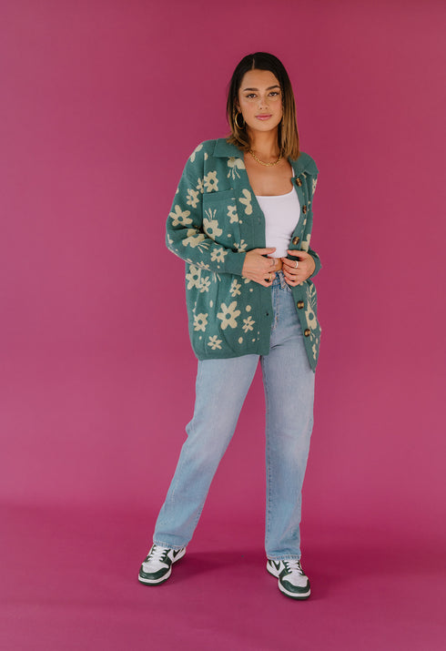 Twin Flame Floral Cardigan