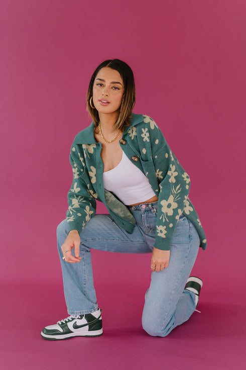 Twin Flame Floral Cardigan