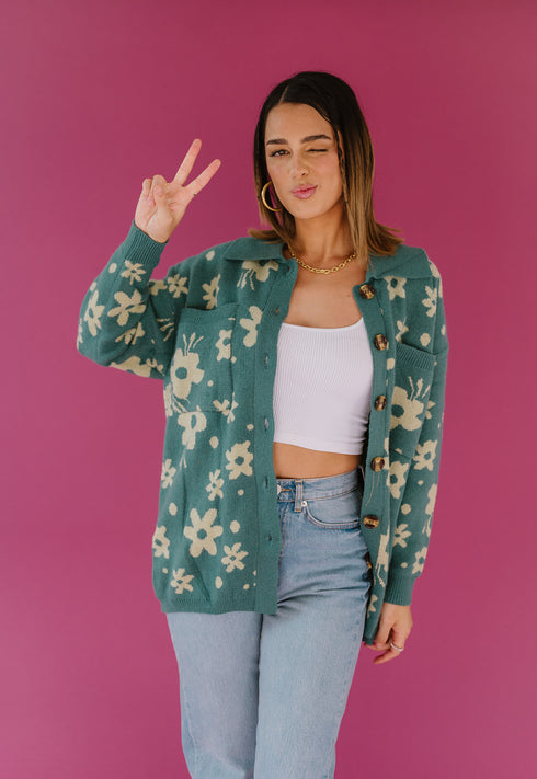 Twin Flame Floral Cardigan