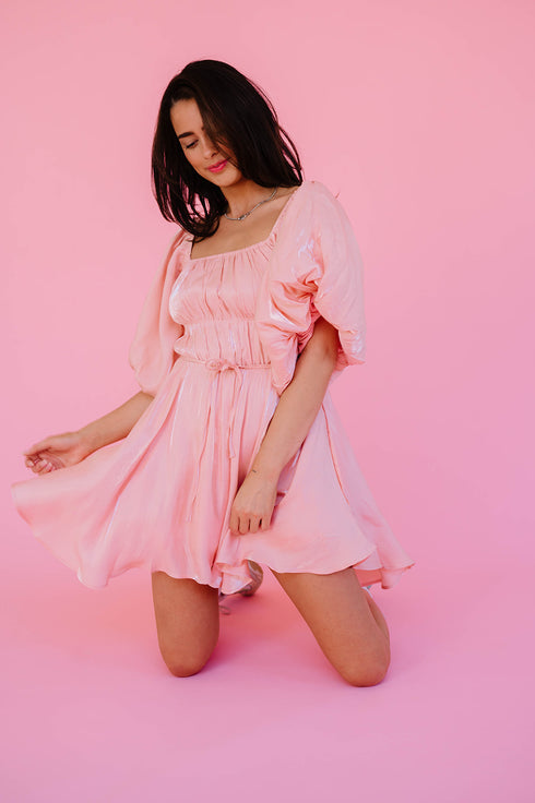 Life's A Party Mini Dress// Pink