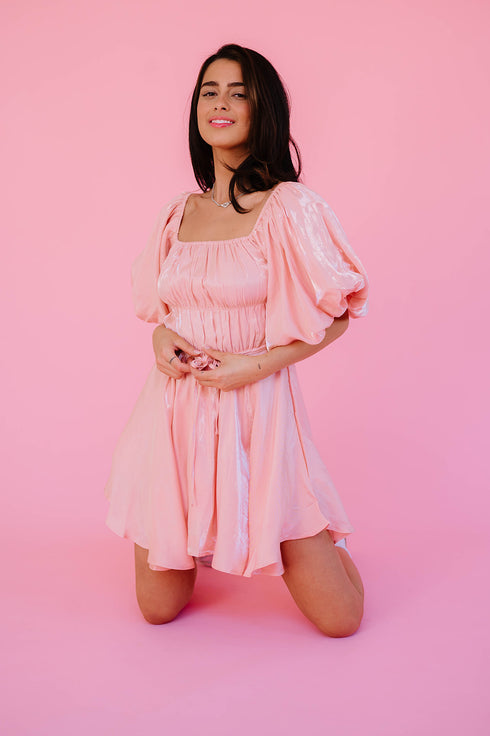 Life's A Party Mini Dress// Pink