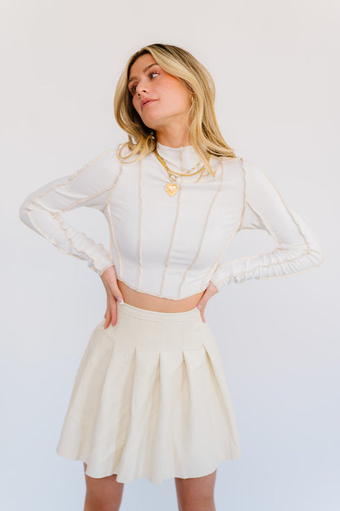 Uptown Girl Pleated Skirt