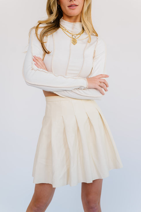 Uptown Girl Pleated Skirt