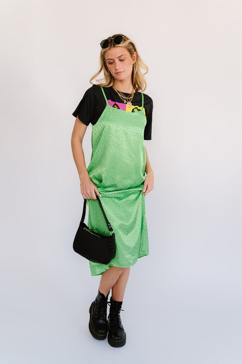 Beyond Obsessed Satin Dress