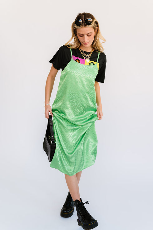 Beyond Obsessed Satin Dress