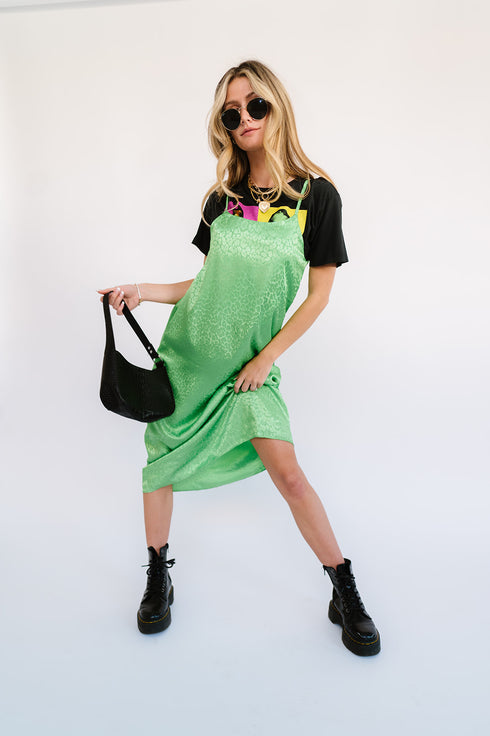 Beyond Obsessed Satin Dress