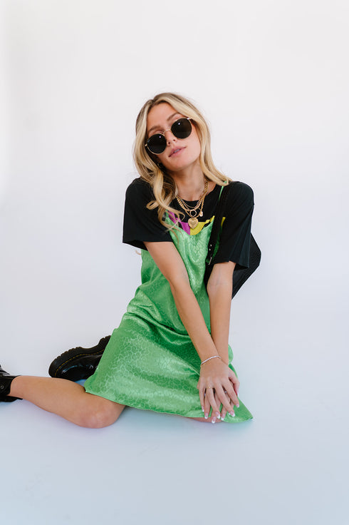 Beyond Obsessed Satin Dress