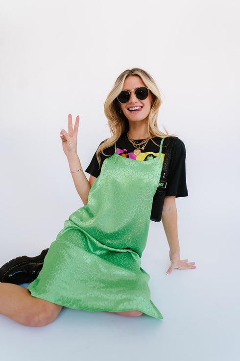 Beyond Obsessed Satin Dress