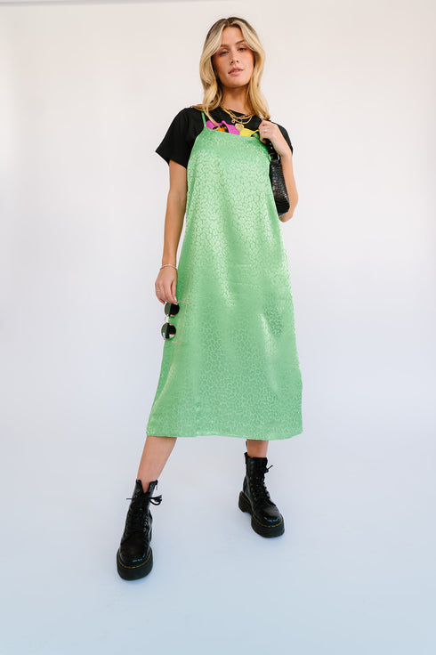 Beyond Obsessed Satin Dress