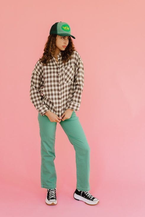 In The Band Flannel Top