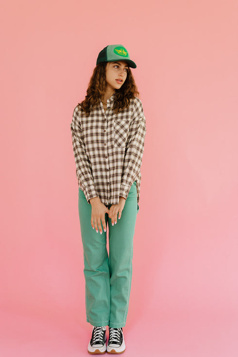 In The Band Flannel Top