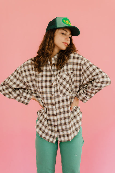 In The Band Flannel Top