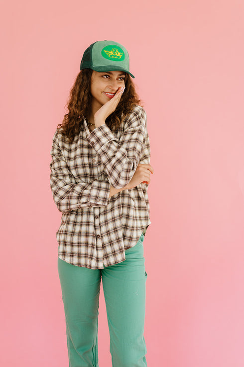 In The Band Flannel Top