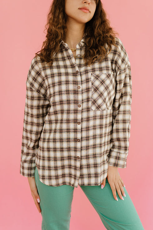 In The Band Flannel Top