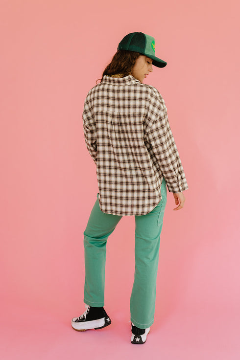 In The Band Flannel Top