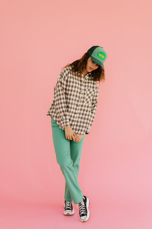 In The Band Flannel Top