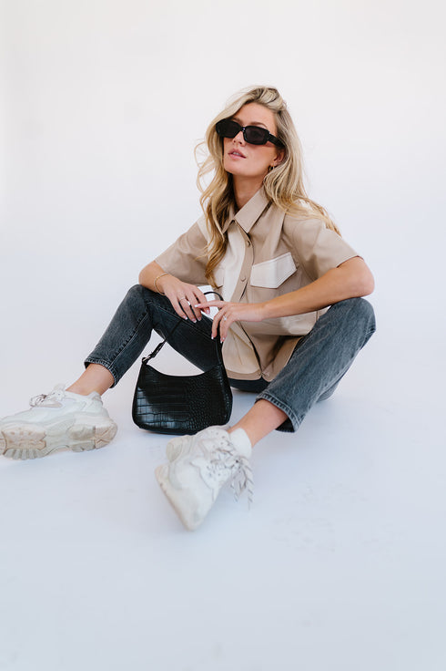 Dazed Babe Leather Top