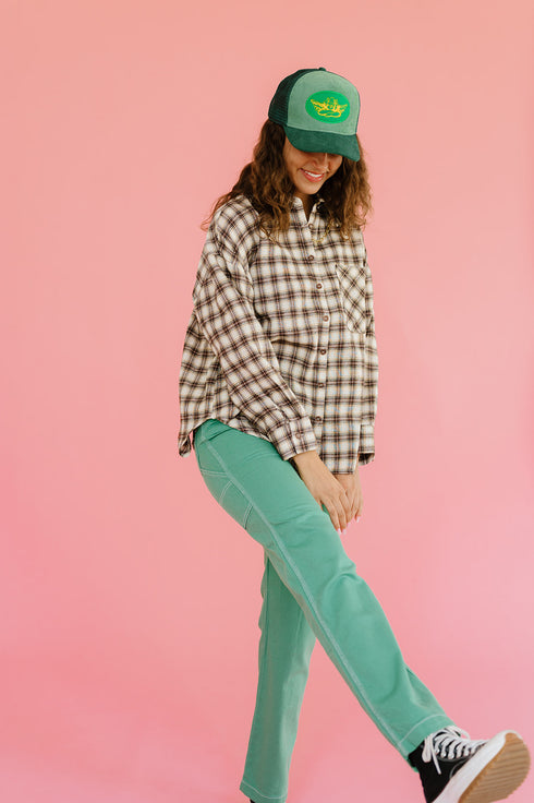 In The Band Flannel Top