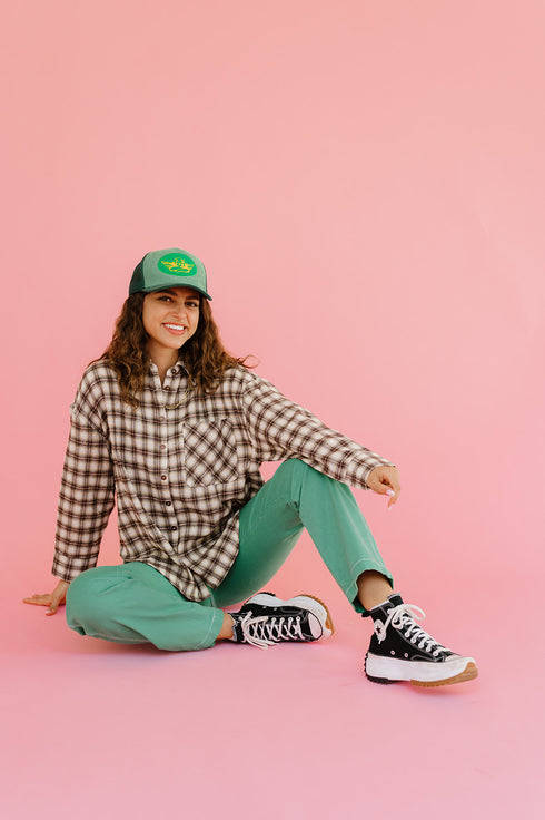 In The Band Flannel Top