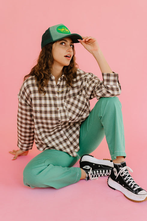 In The Band Flannel Top