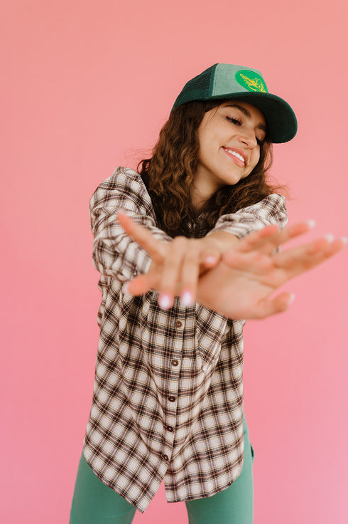 In The Band Flannel Top