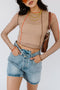 Fast Lane Mesh Top // Tan