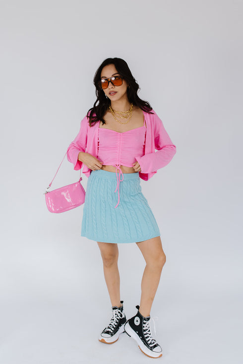 Model Moment Top// Pink