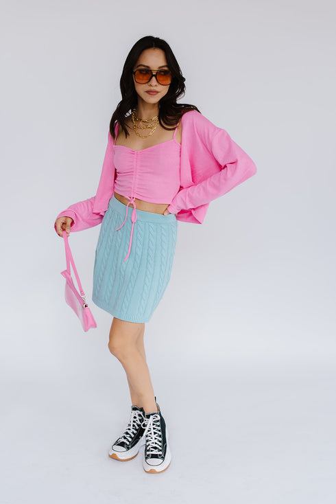 Model Moment Top// Pink