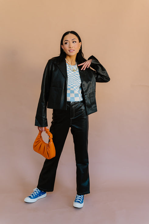 Fair Game Checkered Top