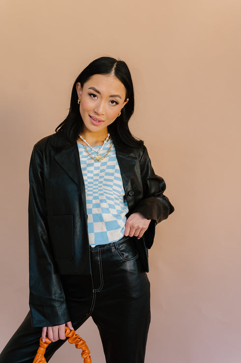 Fair Game Checkered Top