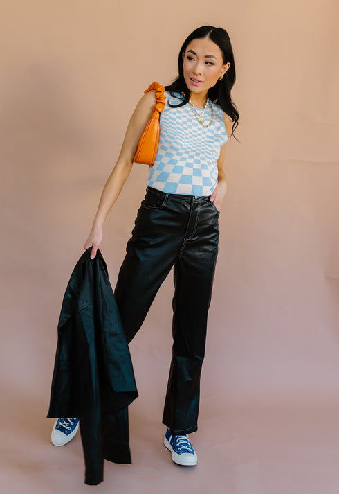 Fair Game Checkered Top