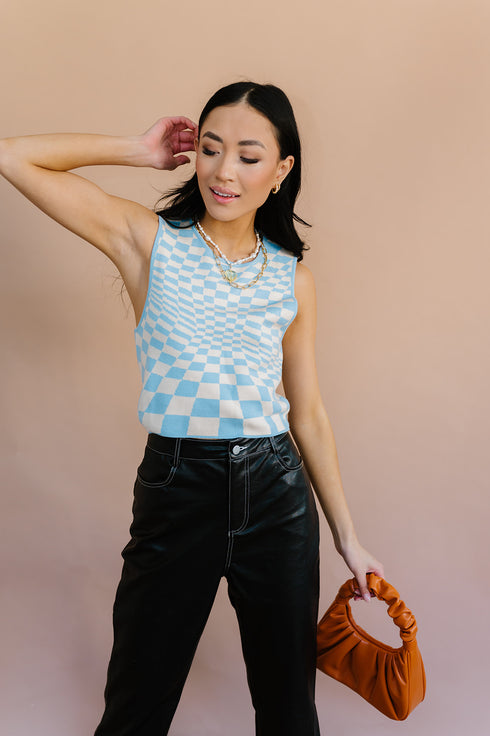 Fair Game Checkered Top