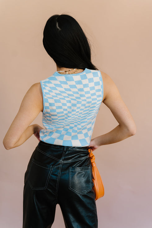Fair Game Checkered Top