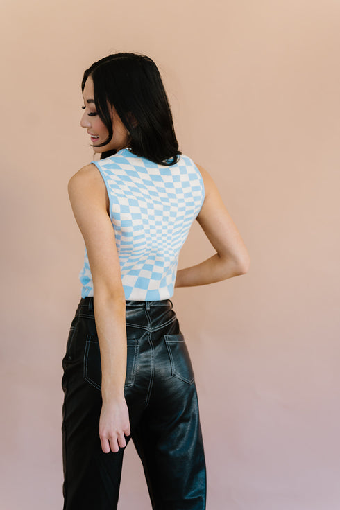Fair Game Checkered Top