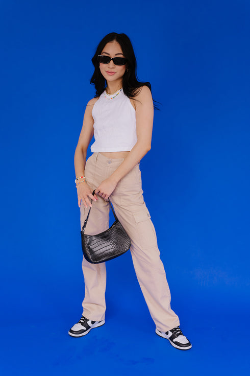 Deja Vu Cargo Pant// Tan