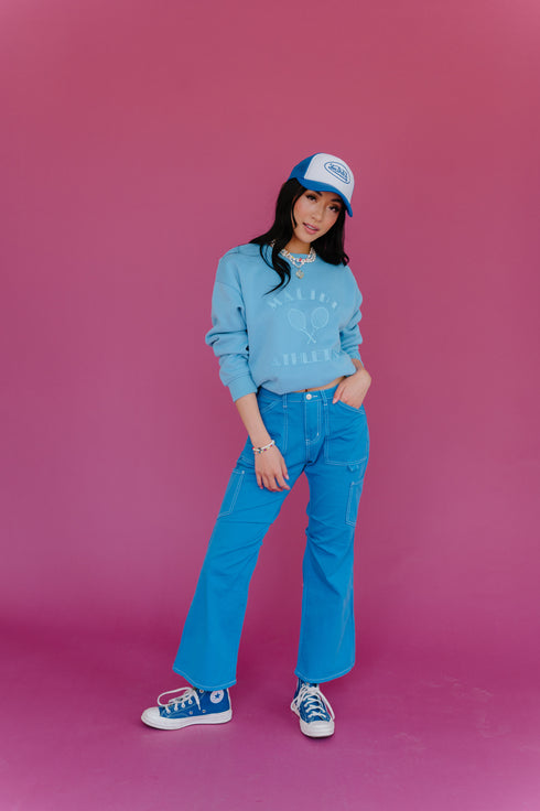 Don't Blame Me Cargo Pants// Cobalt