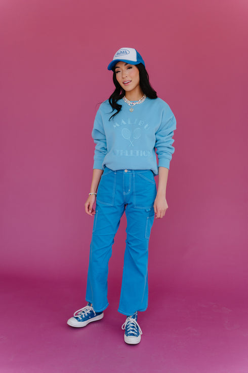 Don't Blame Me Cargo Pants// Cobalt