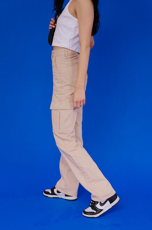 Deja Vu Cargo Pant// Tan