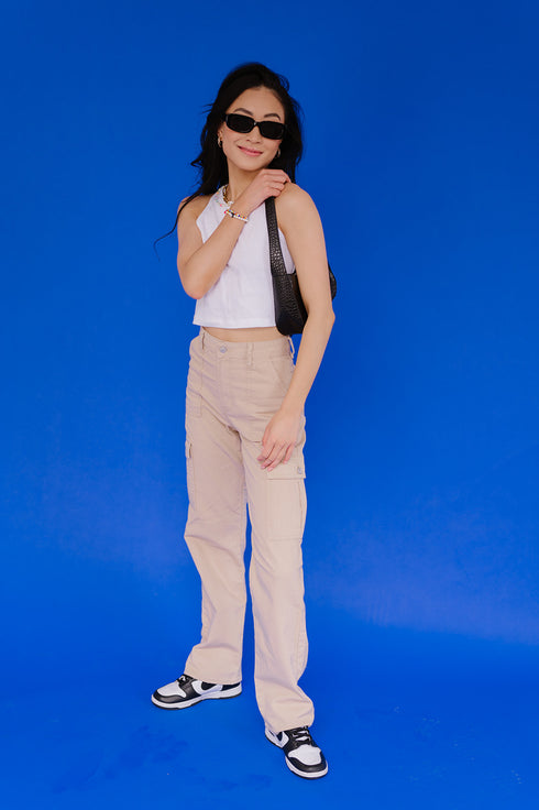 Deja Vu Cargo Pant// Tan