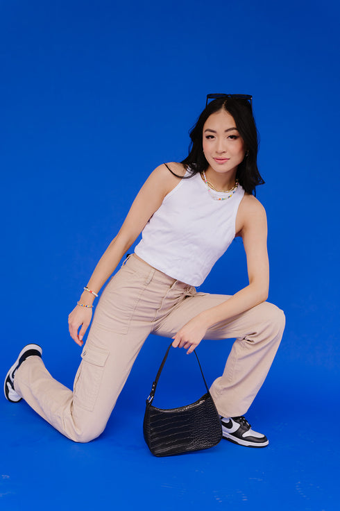 Deja Vu Cargo Pant// Tan