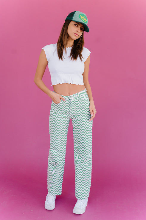 Same Wave Pants // Pistachio