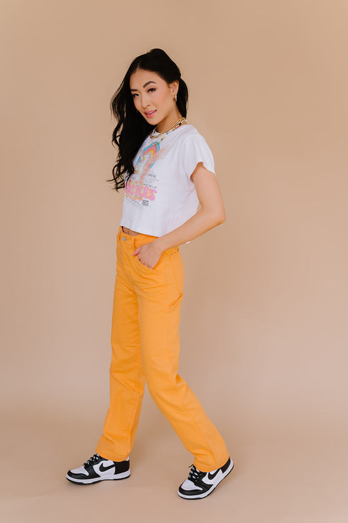 Deja Vu Cargo Pant// Tangerine