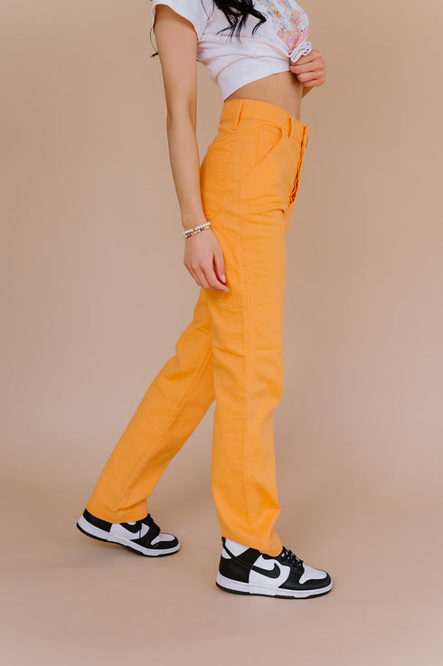 Deja Vu Cargo Pant// Tangerine