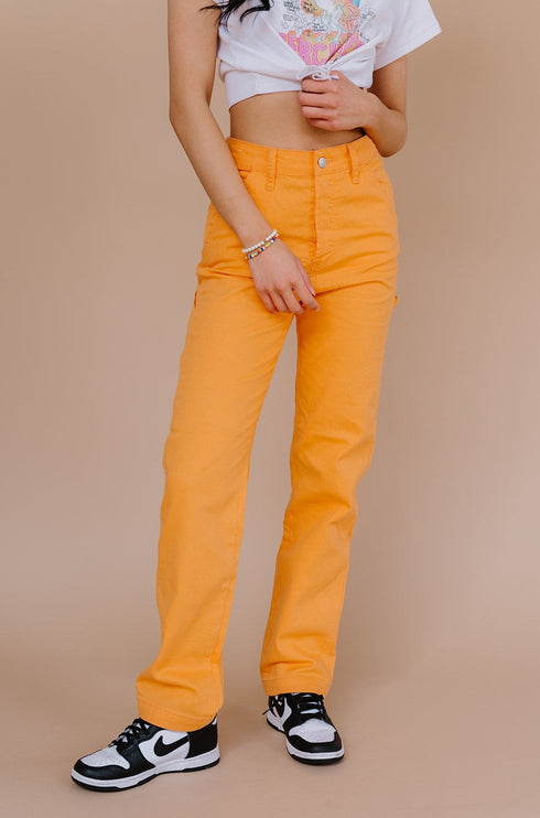 Deja Vu Cargo Pant// Tangerine